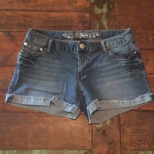 Express denim shorts